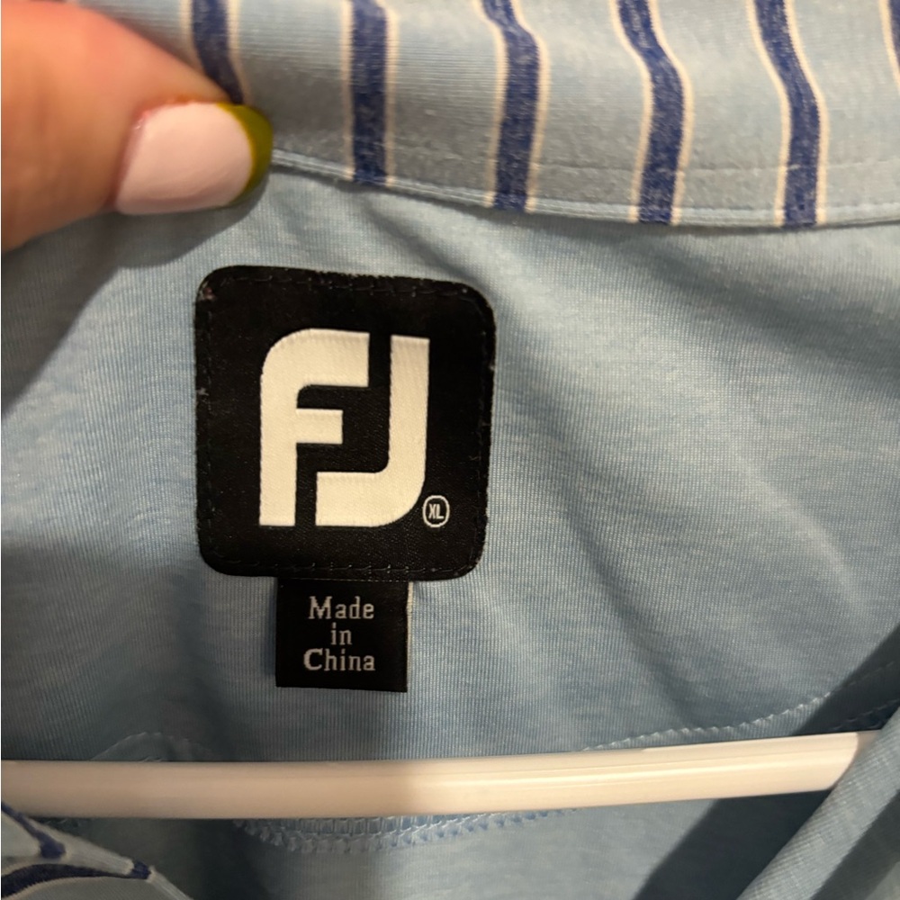 FootJoy Light Blue Striped Shirt